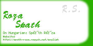 roza spath business card